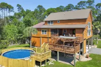 Pool, Boat Ramp, Games, Pass Christian Waterfront Sleeps 18 Guests 6 Bedrooms - Wifi