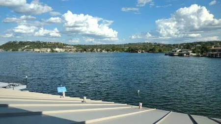 Lake LBJ as the backyard with Boat dock