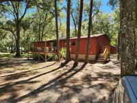 1-1/2 acre Park like wooded setting.  Clean 3/2 with plenty of parking.