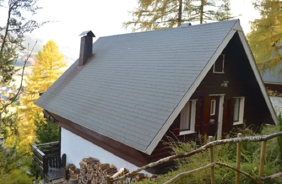 Adorable chalet perched in the forest with breathtaking views of the ski area.