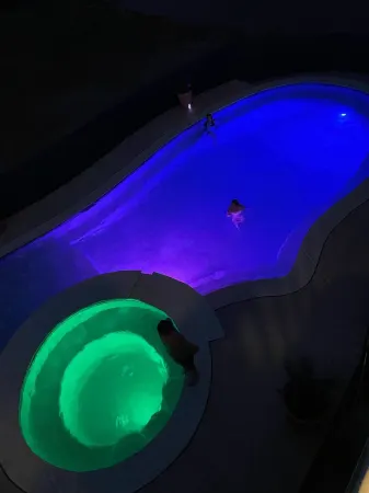 Beautiful beach house boasts a scenic water view from its front and back doors.