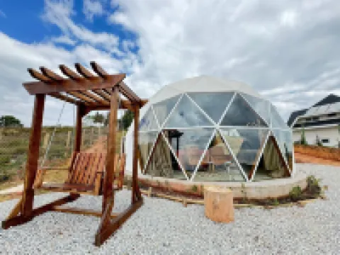 Domo Geodésico com banheira