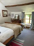 Wonderful secluded cottage with outstanding views over the Welsh Dee Valley.