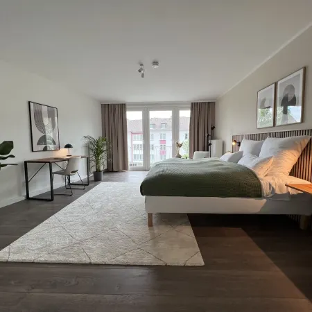 Neue, Stylische 2-zimmer Wohnung in der Innenstadt mit Balkon