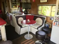 Cosy vintage American caravan