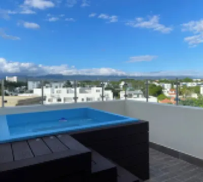 Penthouse with Private Jacuzzi near Santiago Airport