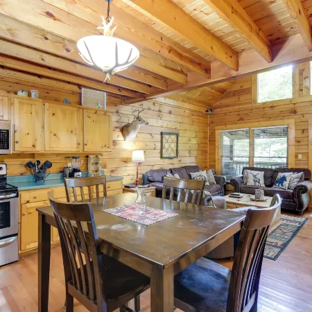 Hot Tub + Pool Table: Secluded Seiverville Cabin
