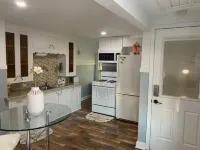 Modern and stylish upstairs one bedroom apartment.