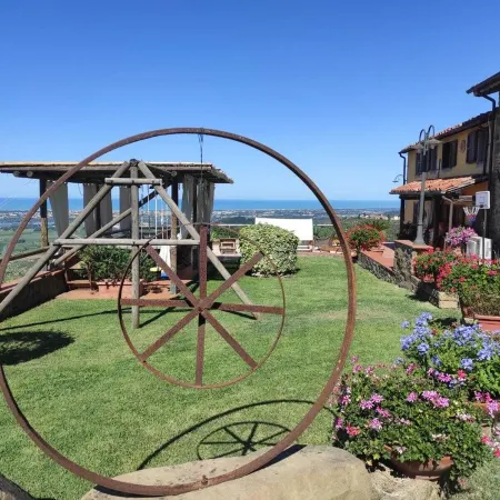 Tuscan Farmhouse with Coastal Views, New Air Conditioning and Car Recharge