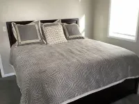 Enjoy golf course views with hot tub and fire pit.