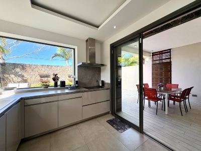 Modern villa nestled in its tropical garden