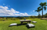 蘭喬凱馬多 - SC 的日落小屋，帶按摩浴缸和水療浴缸 - 小木屋