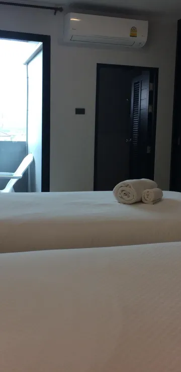 ห้องเตียงแฝดพร้อมวิวภูเขา