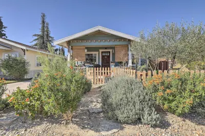 Charming Craftsman Cottage with Garden and Hot Tub! Hotels near Athletics Department