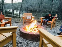 Right on the ChattahoocheeRiver - visit Helen, fish off deck, or enjoy fire pit.