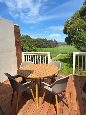 Cottage on orchard acreage with ocean views