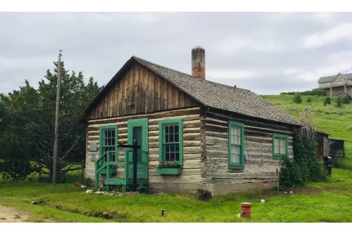 The Governor Meagher Cabin in Virginia City