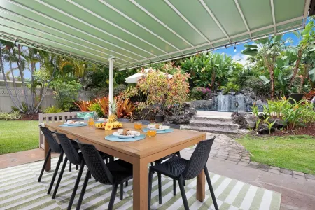 5★Tropical Oasis, Heated Pool, Waterfall, Gazebo, OceanView,❤️of Kona,NEW Remodel