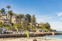 Brittany, Perros-Guirec, pink granite coast, Trestraou beach, luxury apartment