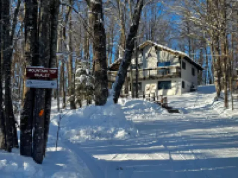 Mountain Trails Access and Cozy Living Spaces - Inviting Mountain Top Chalet