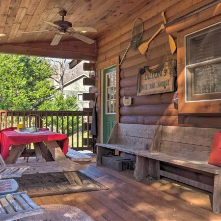 Lake Lure Log Cabin w/ Grill, Near Hiking!