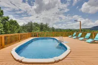 Mountain View and Fire Pit Modern Copperhill Home