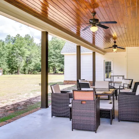Stylish Hephzibah Home w/ Fire Pit & Theater Room!