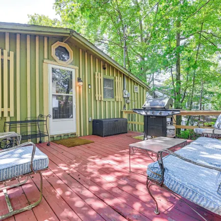 Waterfront Glen Lake Cabin w/ Boat Dock & Deck