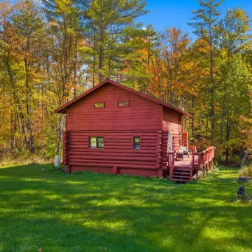 Picturesque Cabin ,Arcade, Fireplace