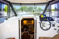 Boating vacation with the yacht Overtime in the Leipziger Neuseenland Hotels in Braunsbedra