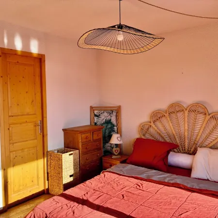 Bright south-facing apartment, 12m2 balcony, splendid view of the resort at the foot of the slopes