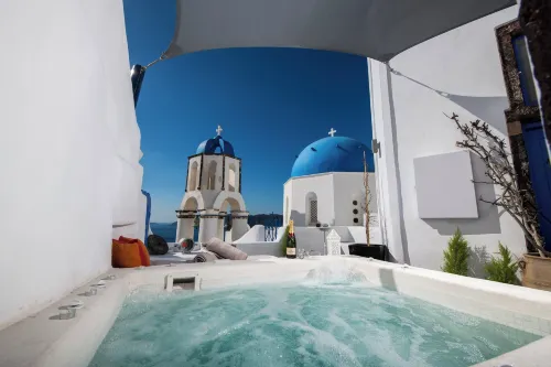 Santo Blue Horizon Blue Domes View - شاطئ