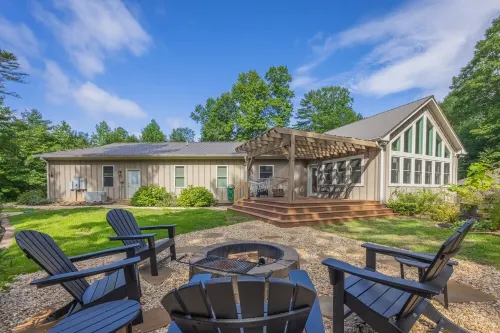 Secluded waterfront paradise on 56 beautiful wooded acres!