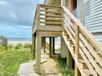 Oceanfront with panoramic views!  Direct beach access from covered deck.