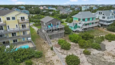 OCEAN FRONT, with hot-tub, featuring TWO primary suites with sliders to deck!