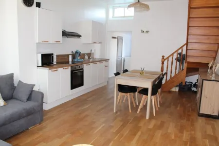 60 m2 duplex apartment in town center