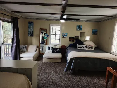 Relaxing cabin, dock accessible just steps away from Lake Travis. Dog friendly!