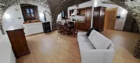 Finely renovated two-room apartment with typical stone vaults.