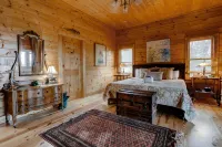 Hot Tub and Stunning Mountain Views - Charming Log Cabin Retreat
