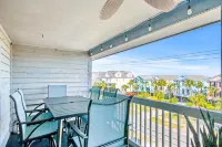 Beautiful home across from beach with pool, central AC, balcony & washer/dryer