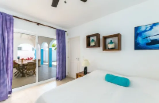 Luxury oceanfront villa, full AC private pool, direct ocean access, great diving