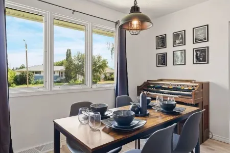 Chic 4-bedroom, 2-bath home close to downtown and next to the river