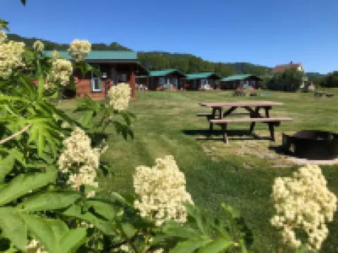 冰川景觀小木屋