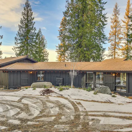 Bonners Ferry Cabin w/ Wraparound Deck & Views!