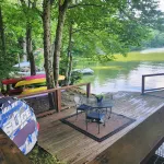 Charming 2-bedroom lakefront camp on Webber Pond