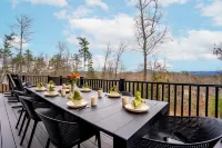 New A-Frame Chalet - Mountain Views-Sleeps 14 w/ SwimSpa-Firepit-Sauna-DogsOK