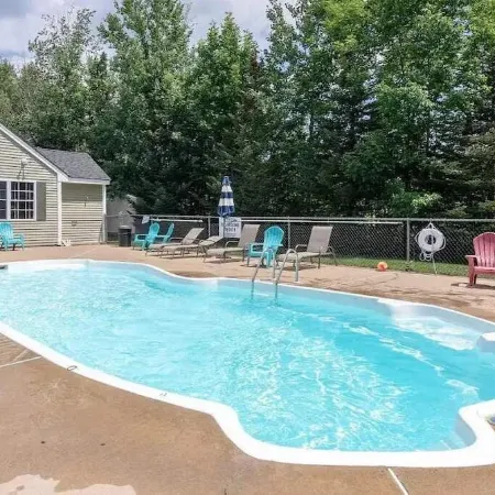 4-Season Lake Winni Townhome + Dock, Pool, Hiking + Slopes + Sleeps 7