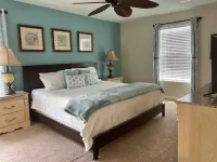 Spacious home with Avengers themed game room