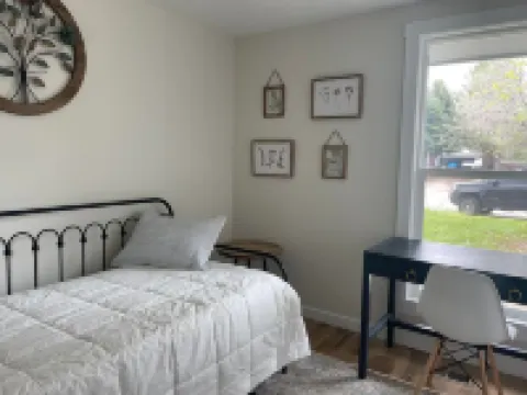 Cozy home, sweeping views, minutes from biking, hiking, fishing, rafting.