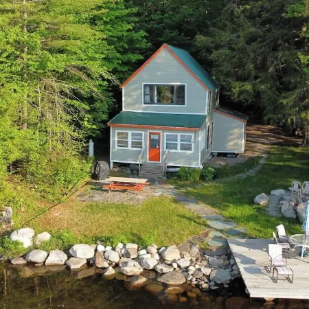 Lake Front Magic. A Secluded Cottage in the Adirondack Park on Mountain Lake